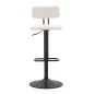 Stołek barowy LIGHT Biały 41x47,5x85-106,5 cm (siedzenie 61-83 cm)
 Zestaw 2 szt